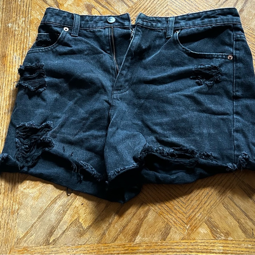 Black distressed shirts